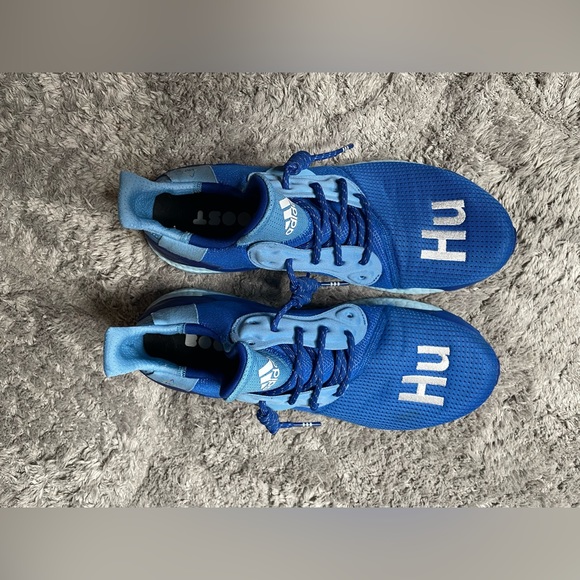 ? Adidas Pharrell x Solar Hu Glide Power Blue Men\'s Shoe Size 13 main image 11